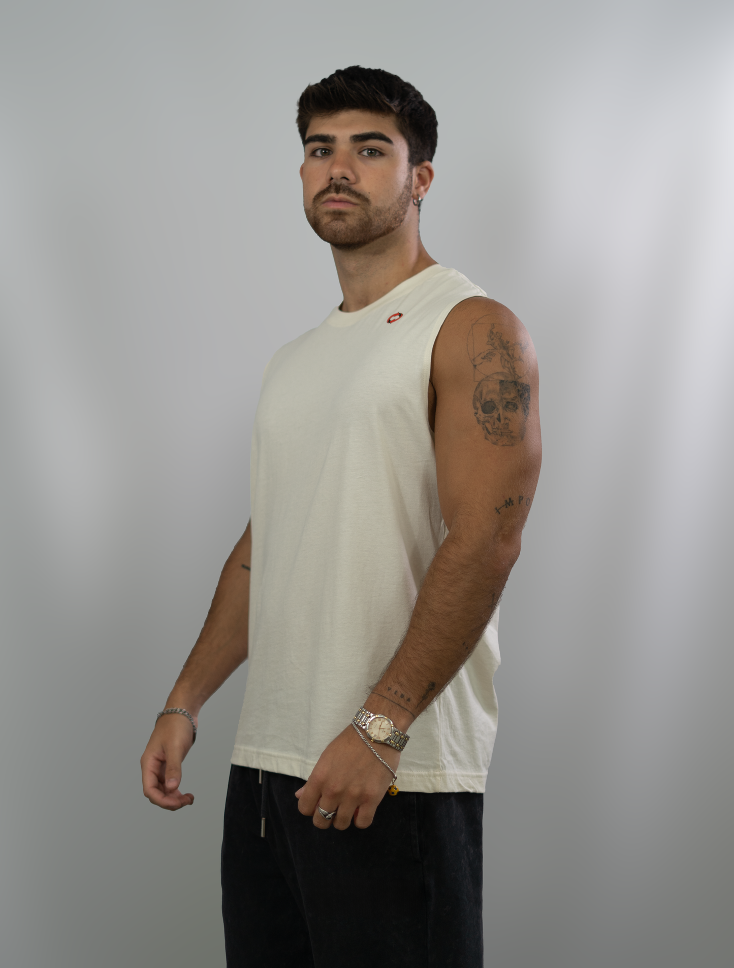 Endlezz “Essential Cut-Off” Tank – Beige Edition