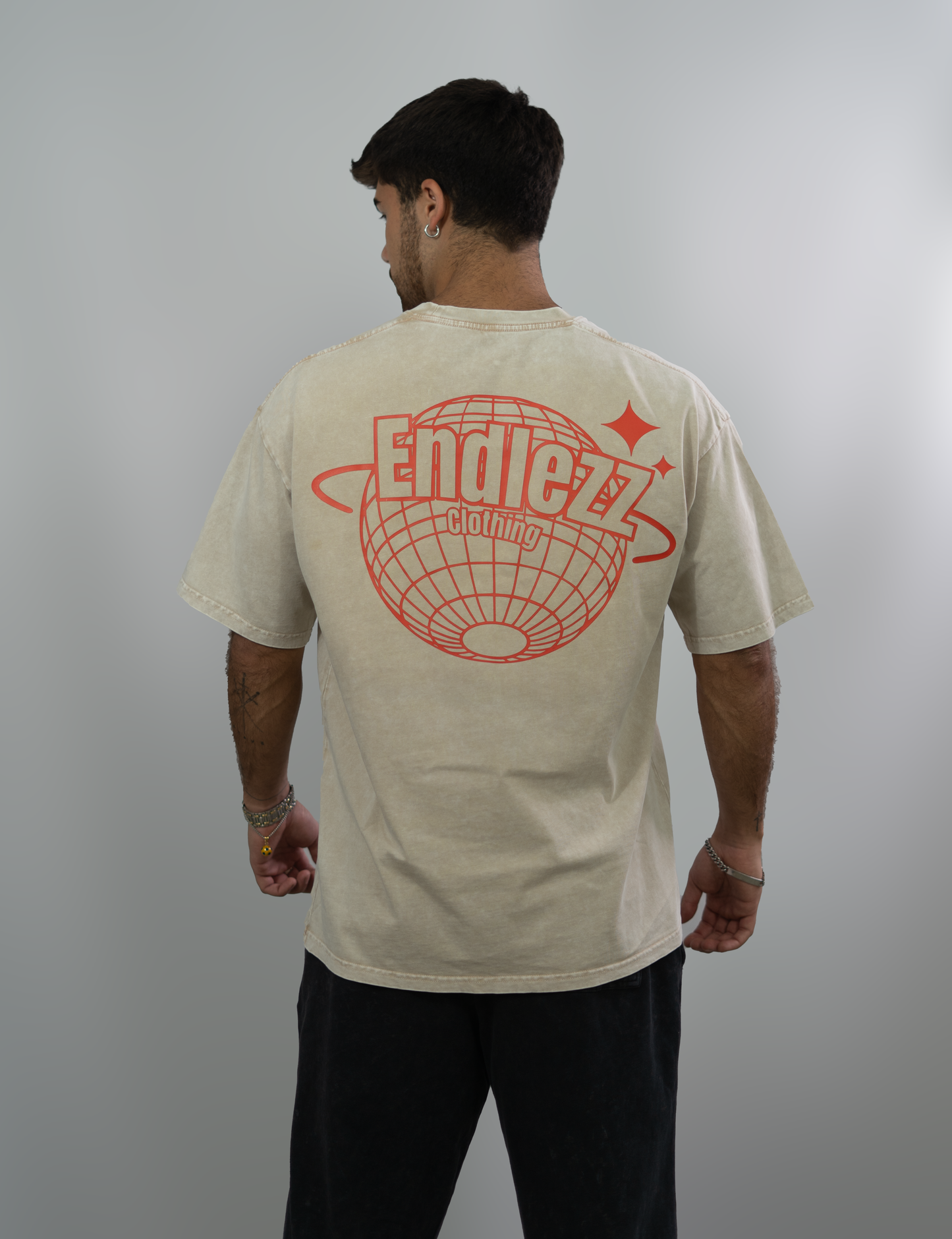 Endlezz “Global Vision” Tee – Washed Beige Edition
