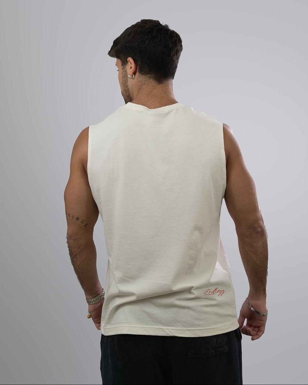 Endlezz Essential Cut-Off Tank Beige Edition
