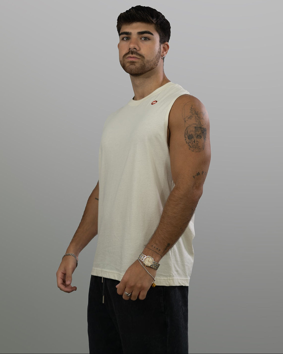 Endlezz Essential Cut-Off Tank Beige Edition