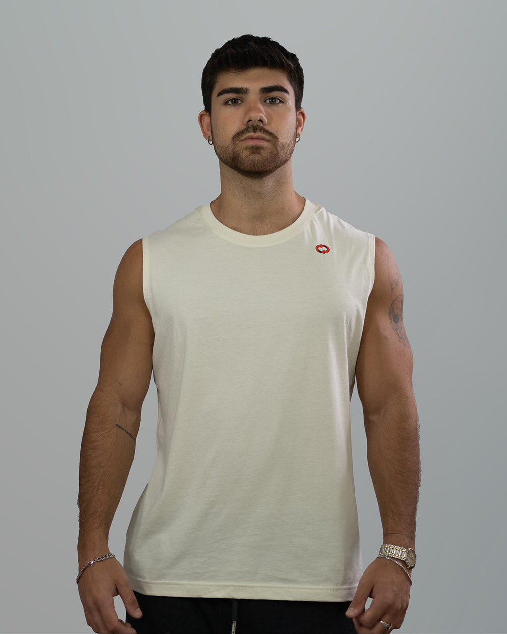 Endlezz Essential Cut-Off Tank Beige Edition