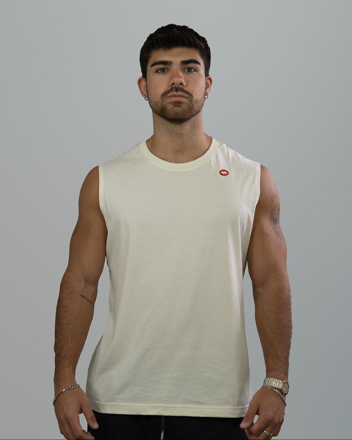 Endlezz Essential Cut-Off Tank Beige Edition