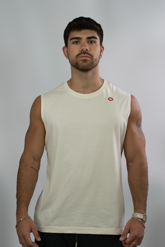Endlezz “Essential Cut-Off” Tank – Beige Edition
