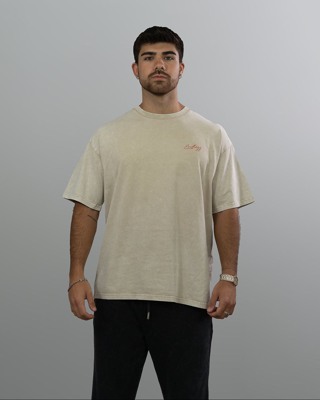 Endlezz Global Vision Tee Washed Beige Edition