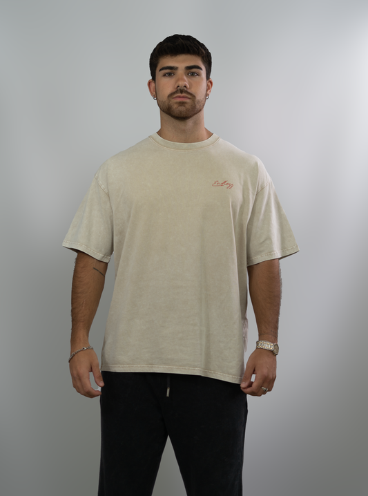 Endlezz “Global Vision” Tee – Washed Beige  Edition