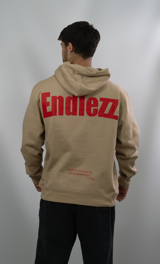 Endlezz “Comfort Statement” Hoodie – Beige Edition