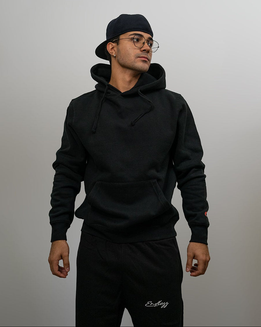 Endlezz Comfort Statement Hoodie Black Edition