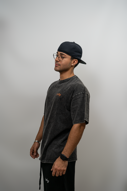 Endlezz “Global Vision” Tee – Washed Black Edition